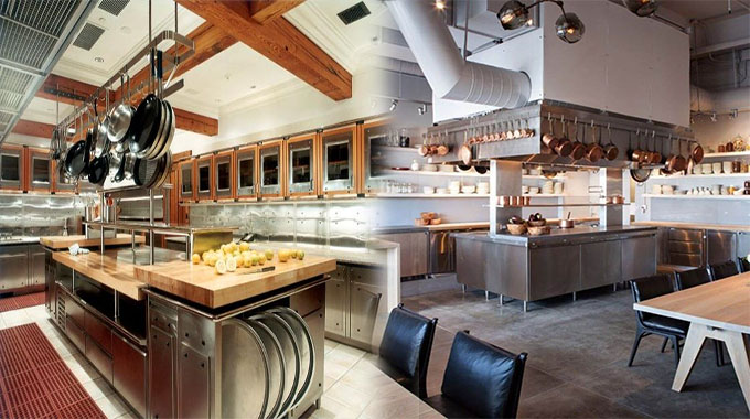 Restaurant Interior Design for Kitchen Cabinet
