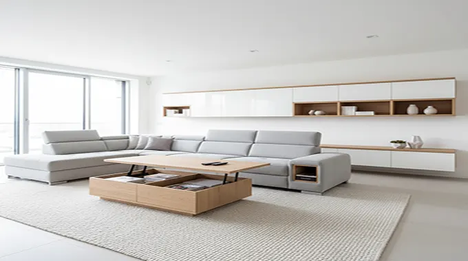 Smart Style: Modern Living Room Furniture Ideas with Integrated Storage