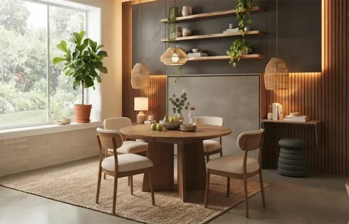 Space-Saving Extendable Dining Room Furniture Sets for Small Apartment Spaces
