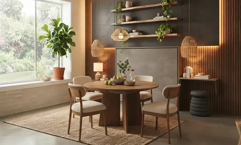 Space-Saving Extendable Dining Room Furniture Sets for Small Apartment Spaces