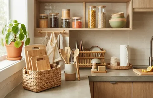 Sustainable Zero-Waste Kitchen Products Made from Biodegradable Bamboo and Organic Materials